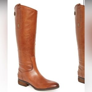 Sam Edelman Penny knee high leather boot whiskey color size 7